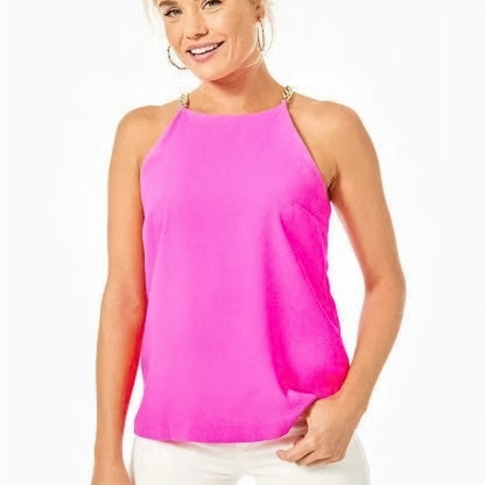 Lilly Pulitzer Raz Berry Adrienne Top Size 00